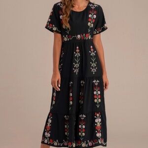 Embroidered Spanish inspired dress